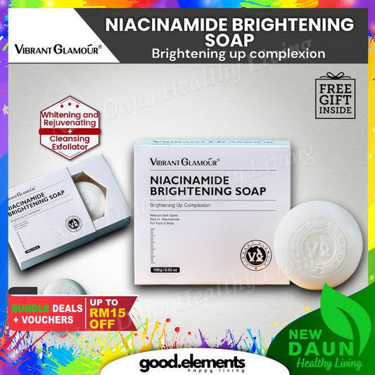 [VIBRANT GLAMOUR] NIACINAMIDE BRIGHTENING SOAP Deep Cleansing Face Body Wash