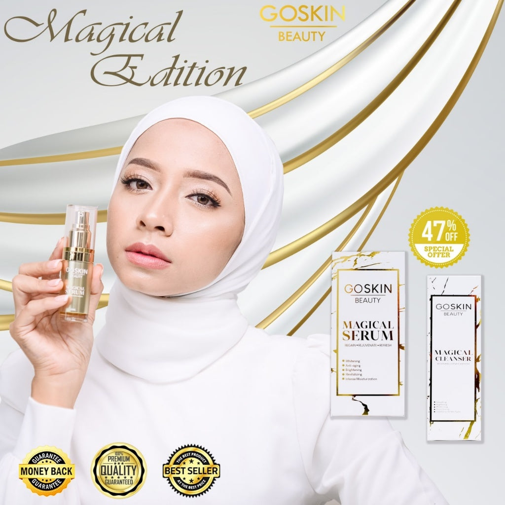 [GOSKIN BEAUTY] MAGICAL SERUM Go Skin Whitening Anti Aging Refresh | Cleanser