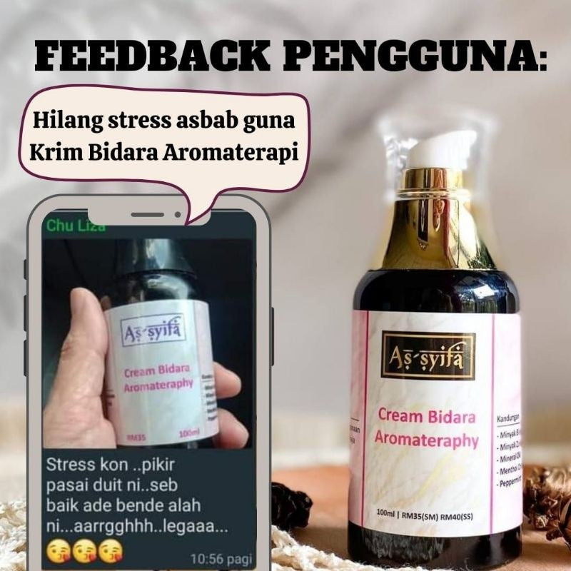 [BIDARA AS-SYIFA] KRIM BIDARA AROMATERAPI ASSYIFA strok kebas sakit lutut urat