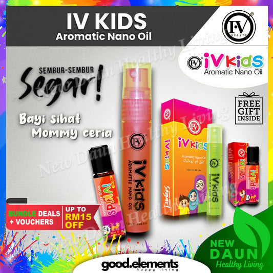 [IVMIST] IV KIDS (Kurang Panas) IVKIDS AROMATHERAPY NANO OIL MINYAK TELON BAYI BABY OIL IVMIST By IV BEAUTY