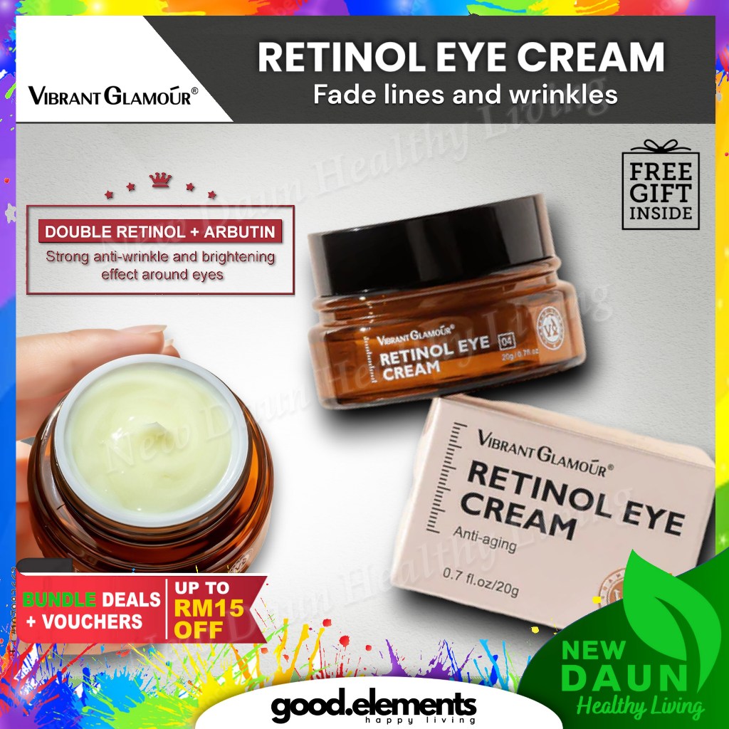 [VIBRANT GLAMOUR] RETINOL EYE CREAM Anti Aging Wrinkle Whitening Firming puffiness