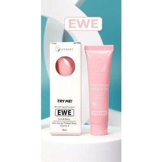 [ELEGANT] WHITENING EMULSION EWE SUNSCREEN SPF50++ 60ml | EBS Brightening Glowing Sunscreen 30ml