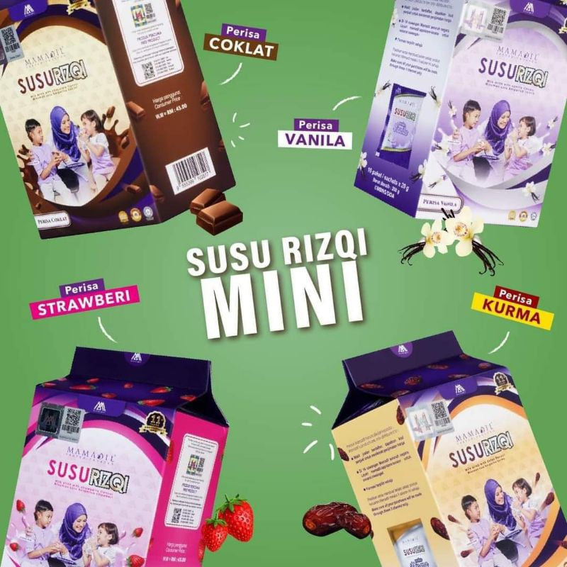 [MAMADIL] SUSU RIZQI MINI PACK 10 sachet per box susu sedap rasa ice cream