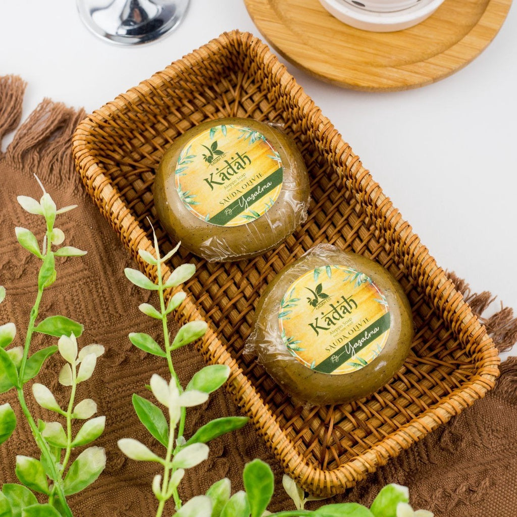 [YASALMA] [KADAH] SAUDA OLIVIE ALEPPO SOAP Sabun Minyak Zaitun Habbatussauda Syria Black Seed Soap by YASALMA