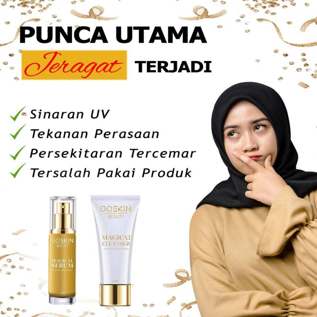 [GOSKIN BEAUTY] MAGICAL CLEANSER make up remover olive oil cocosulfate jerawat jeragat