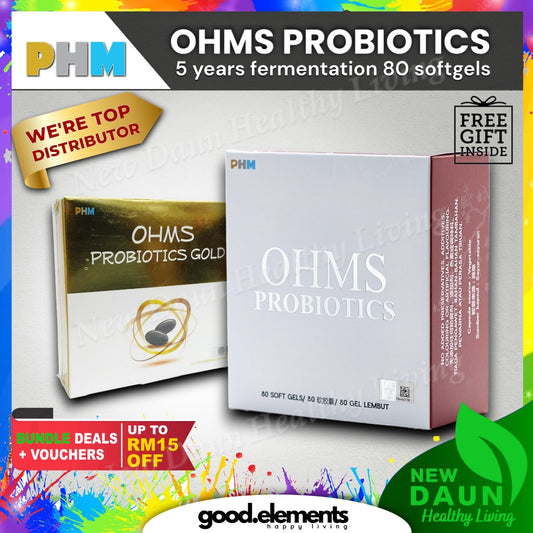 [PHM] OHMS Probiotics 80's 5 years fermentation | OHMS Gold 60's 3 years fermentation by Dr Ohhira