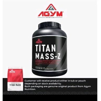 [AGYM NUTRITION] TITAN MASS-Z - HALAL- Weight Mass Gainer 2kg - 20servings After meal