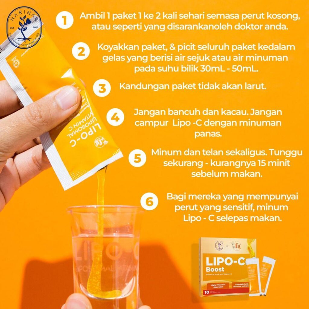 Liposomal Vitamin C NARINAR Lipo C Boost | FG Lipo C | Lipo Kids Botanical Drink Vitamin C