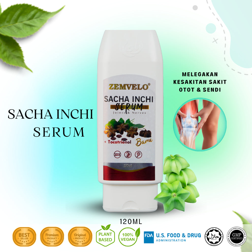 [AURA CARE]  Sacha Inchi Relief Serum 60ml | 120ml Joint Nerves Muscle lega sakit