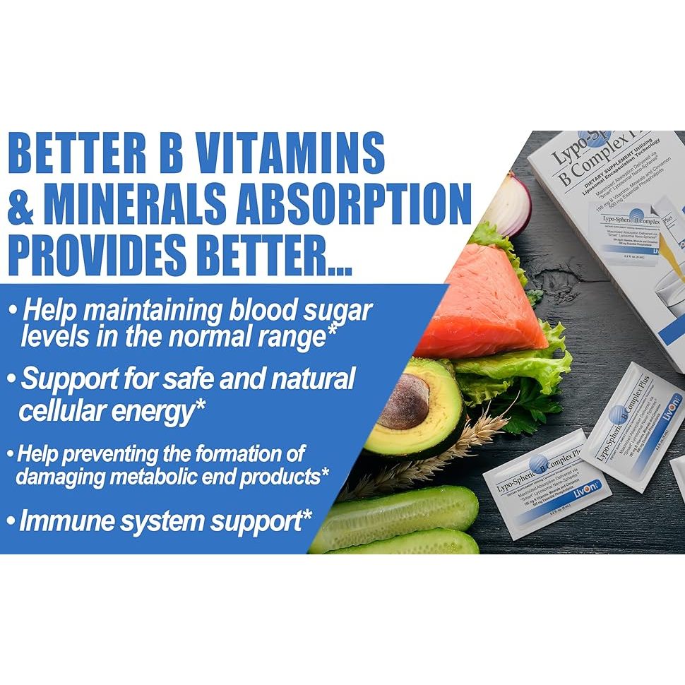 [LIVON LABS] Lypo-Spheric B Complex Plus Liposomal From USA Multifunction supplement (DISCOUNT!!)