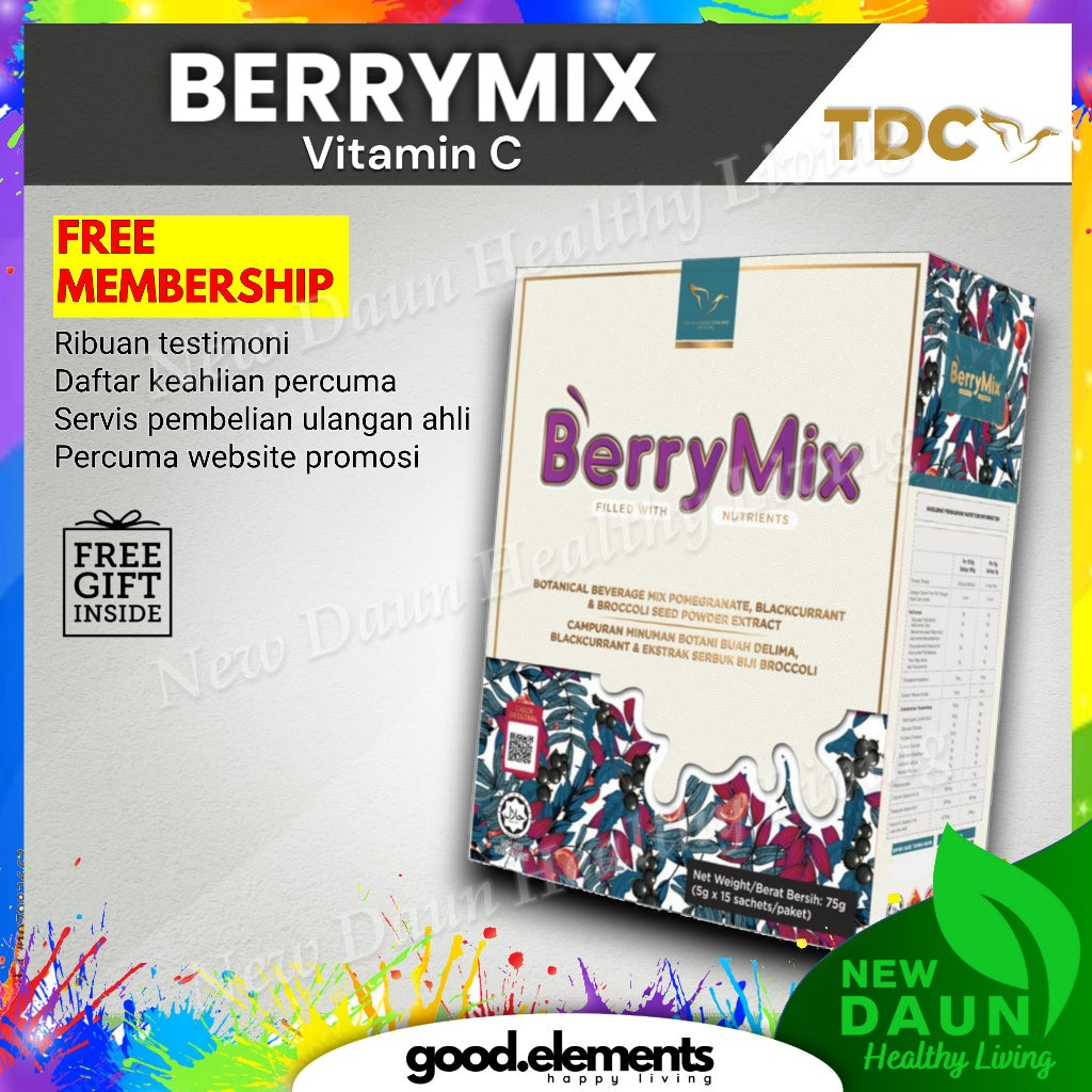 [TDC] BERRYMIX BERRY MIX Vitamin C High Antioxidant 1 box 15 sachet | COLEVER Colostrum