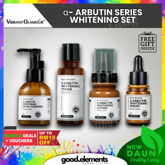 [VIBRANT GLAMOUR] [ARBUTIN SERIES] ARBUTIN CLEANSER, TONER, SERUM, LOTION whitening antiaging set