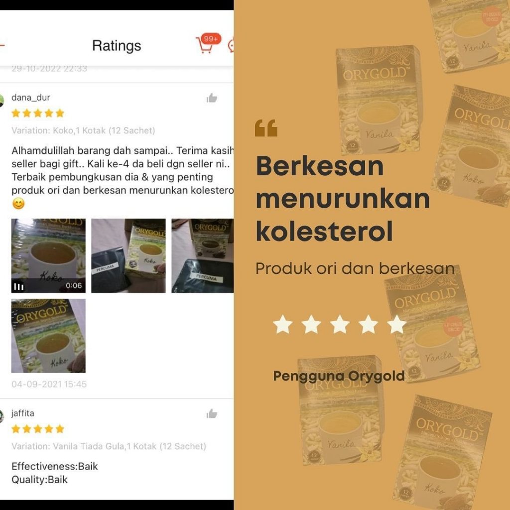 [ORYGOLD] Minuman Beras Perang Berkhasiat Turun Kolesterol Germinated Brown Rice