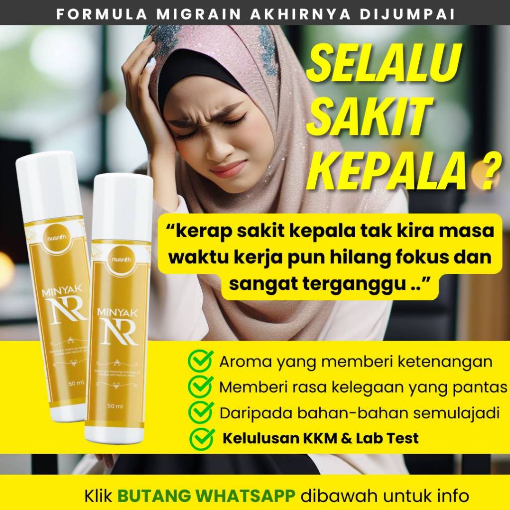 [NUSRAH] Minyak NR Terapi Ketenangan Anti Stress Packaging Baru