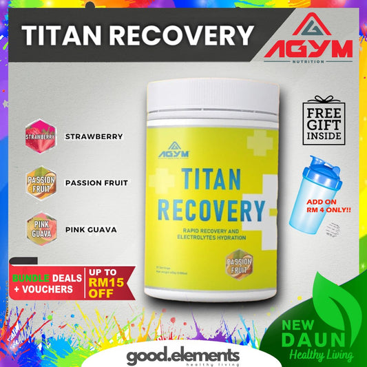 [AGYM NUTRITION] TITAN RECOVERY PLUS - (15 Serving) is replenished glycogen storage, helps rebuilding muscles