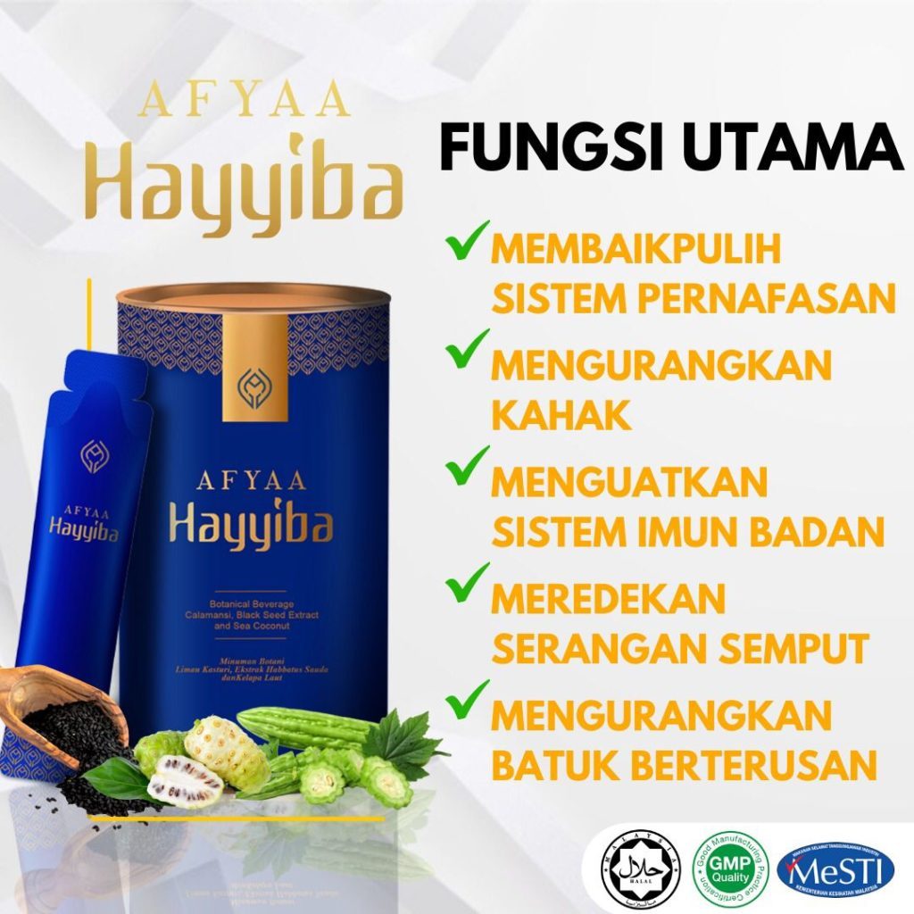 [AFYAA] HAYYIBA - Immune System Supplement, Diabetes, Lung