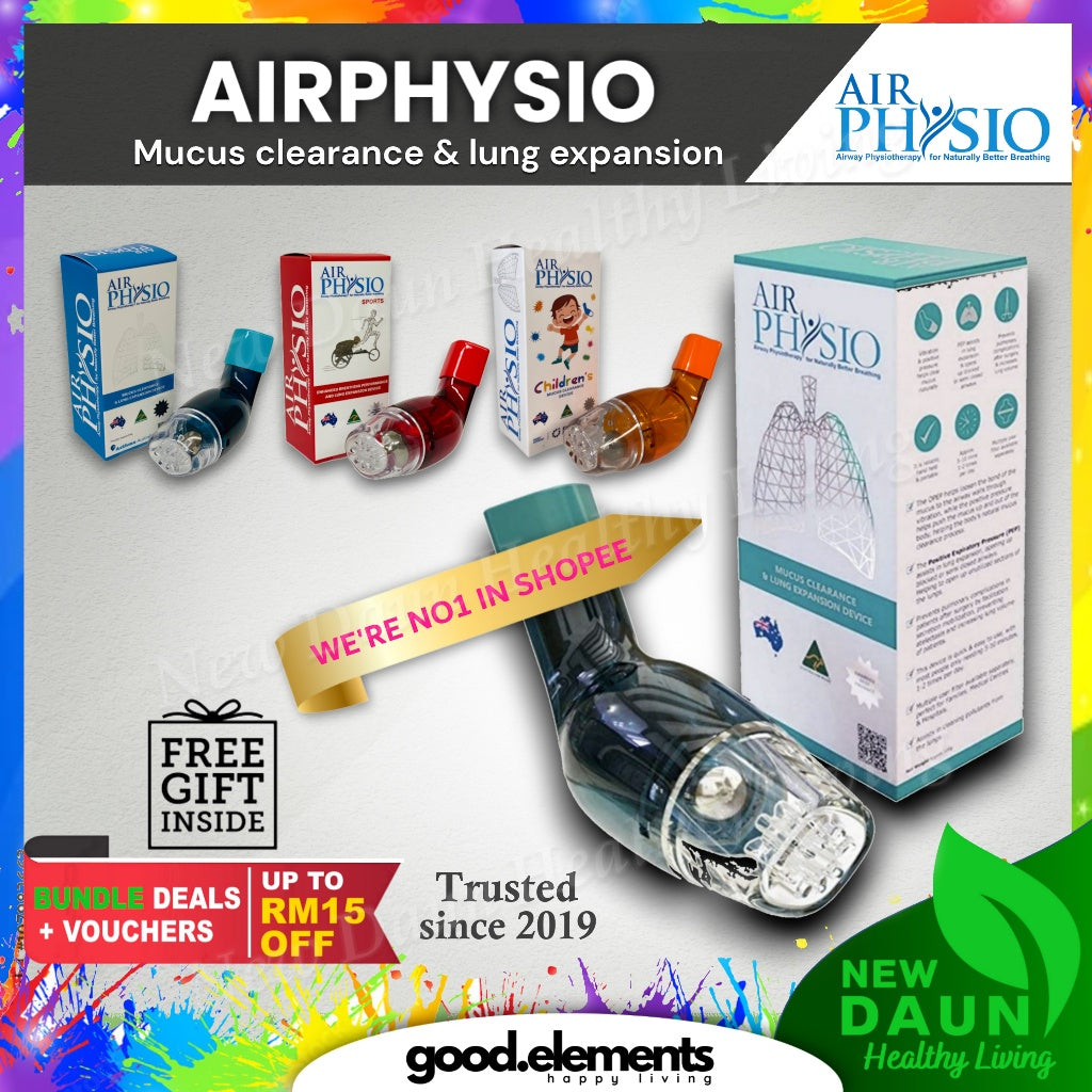 [AIRPHYSIO] Air Physio Mucus Clearance Oscillating Positive Expiratory (OPEP) Device [AUSTRALIA MADE]
