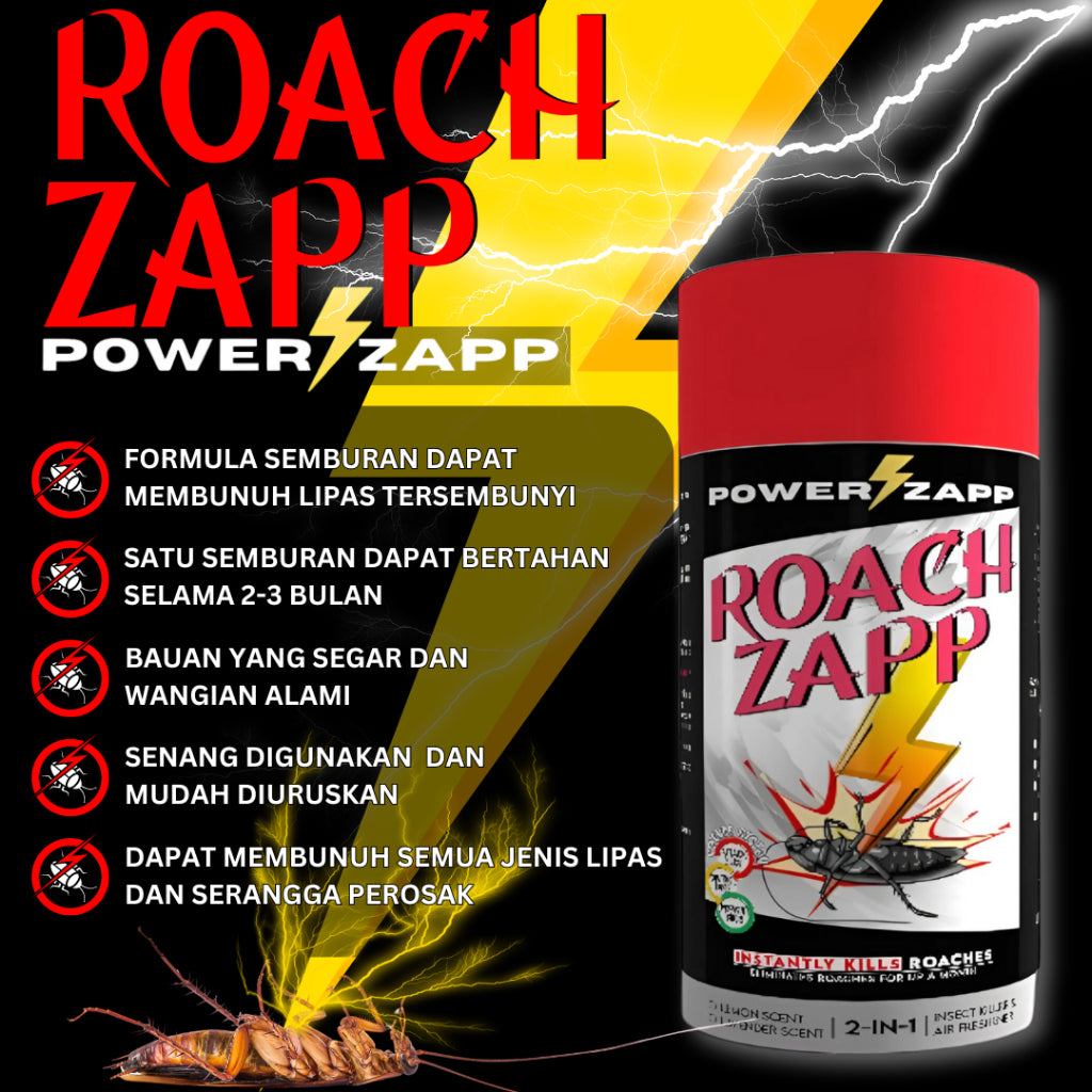 [POWERZAPP] ROACHZAPP cockroach rapid killer killit insect anti lipas semut Paling Berbaloi