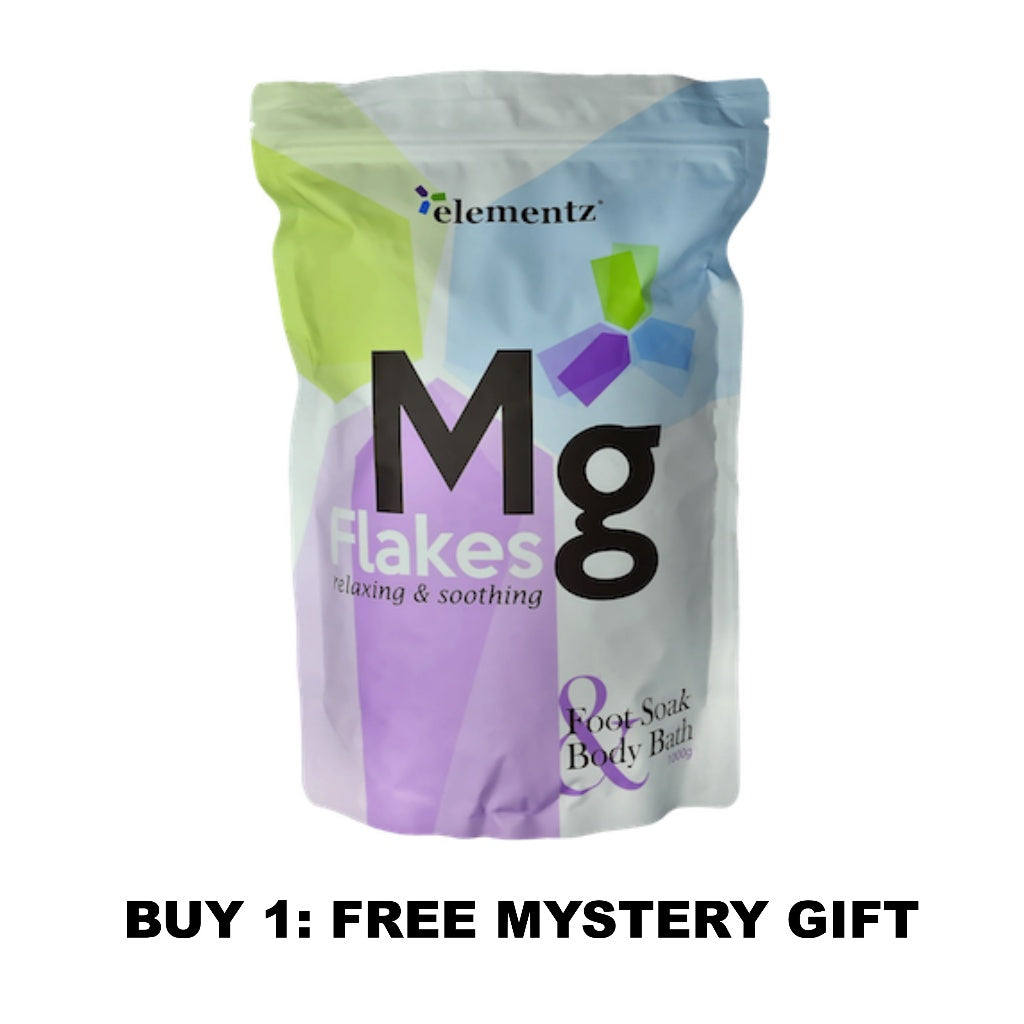 [ELEMENTZ] Mg Magnesium Flakes rejuvenating relax stress reliever pure natural Zechstein