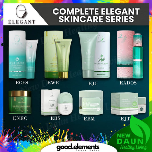 [ELEGANT] FULL LIST : EWE EJC ECFS ENRC EADOS + Brightening EBS EBM EJT Sunscreen Cleanser Serum Mist