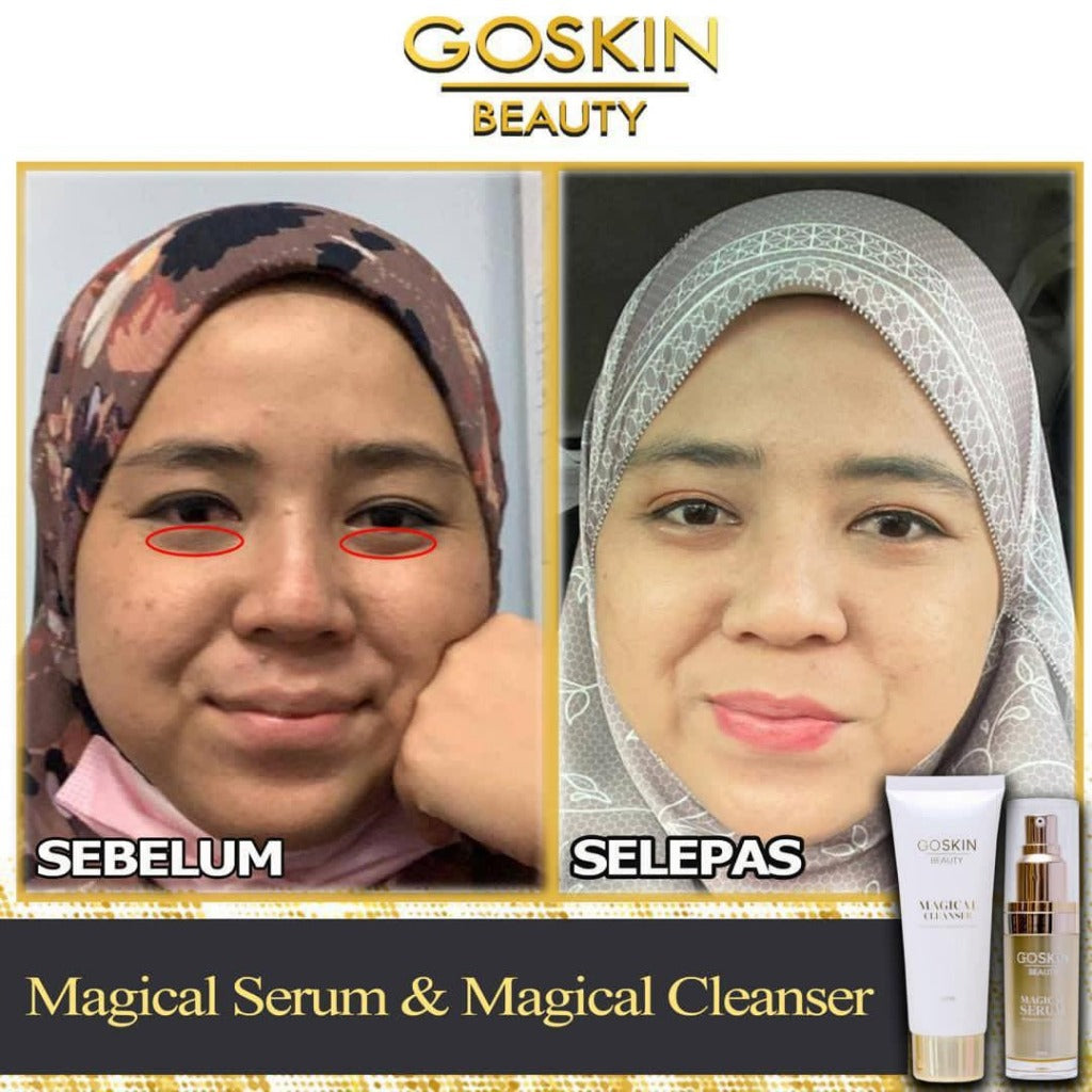 [GOSKIN BEAUTY] [COMBO] BEAUTY TONE UP GLOWING SUNSCREEN MAGICAL SERUM CLEANSER KULIT