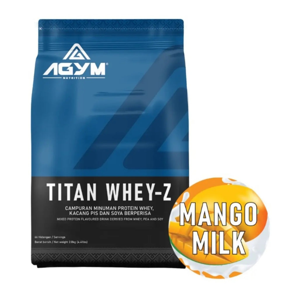 [AGYM NUTRITION] Titan Whey | Whey-Z Halal Whey Protein Blend Powder Fitness Supplement New Formula