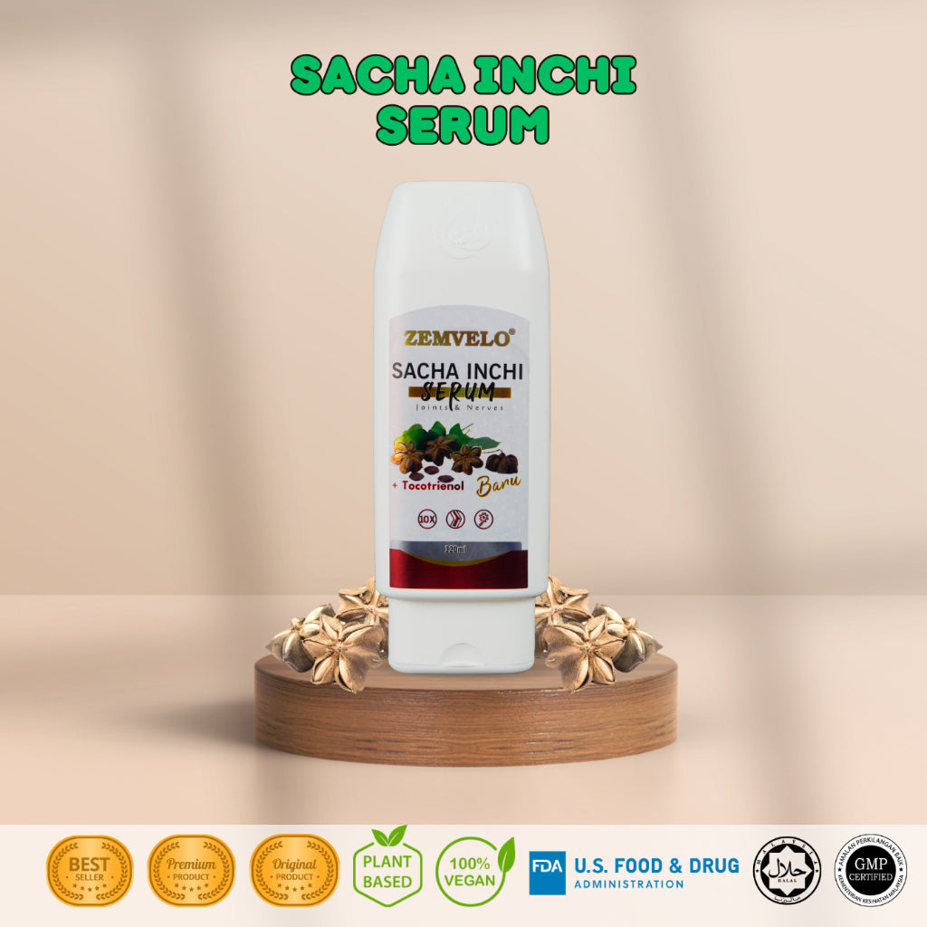 [AURA CARE]  Sacha Inchi Relief Serum 60ml | 120ml Joint Nerves Muscle lega sakit