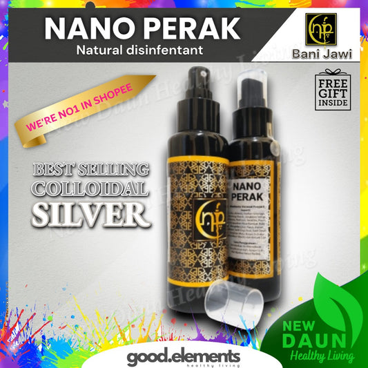 NANO PERAK Colloidal Silver disinfectant rawat jangkitan sanitizer bacteria panau gatal kayap eczema