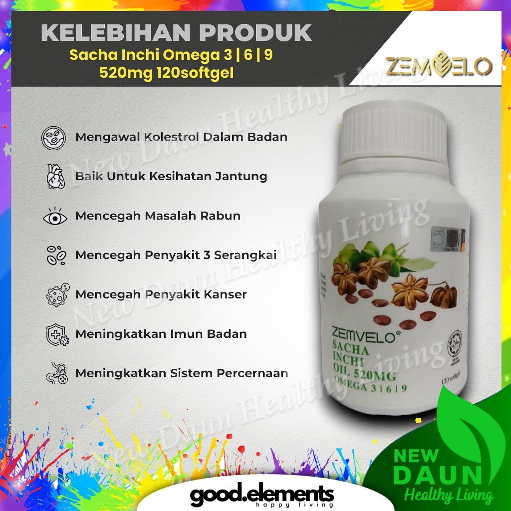 [ZEMVELO] SACHA INCHI OIL SEABUCKTHORN | TOCOTRIENOLS | HABBATUS SAUDA Softgel black cumin vitamin E