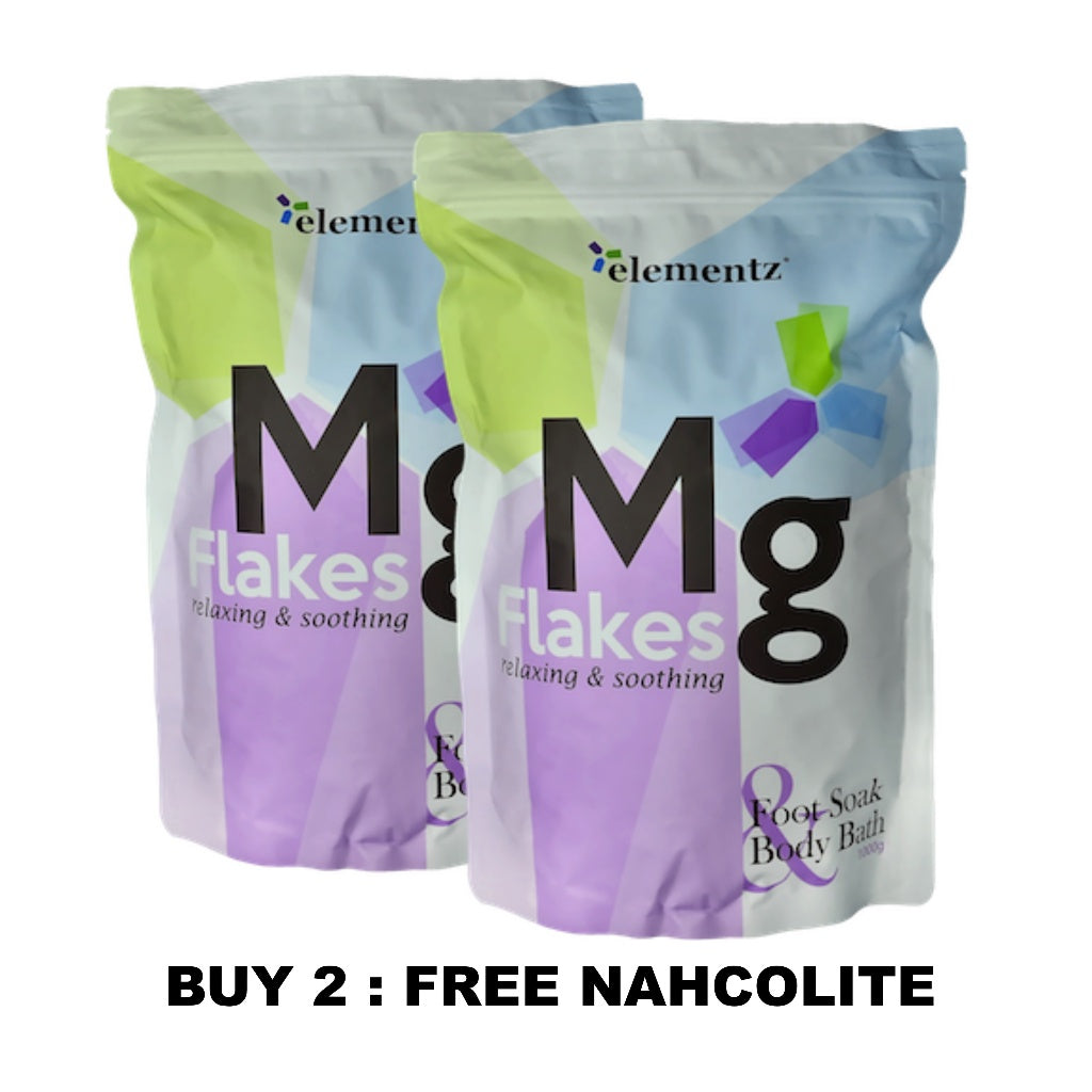 [ELEMENTZ] Mg Magnesium Flakes rejuvenating relax stress reliever pure natural Zechstein