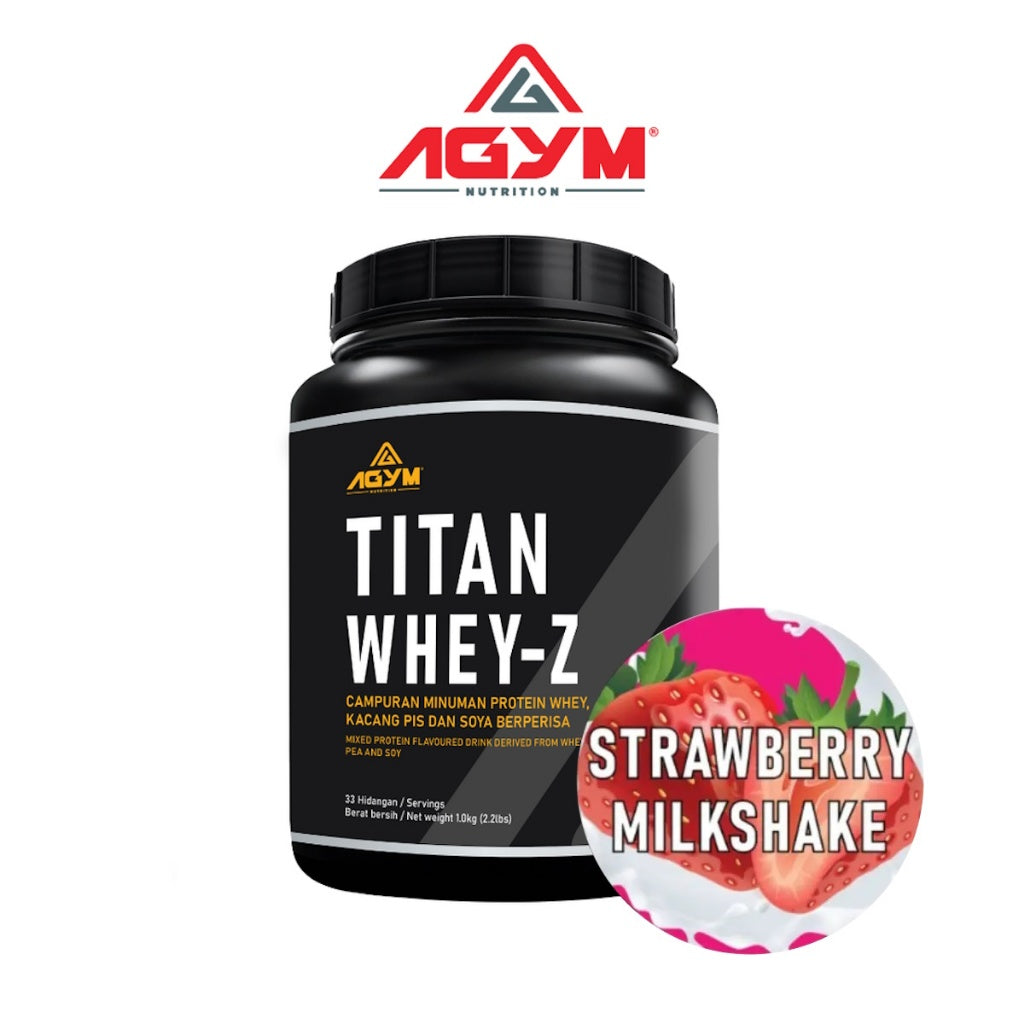 [AGYM NUTRITION] Titan Whey | Whey-Z Halal Whey Protein Blend Powder Fitness Supplement New Formula