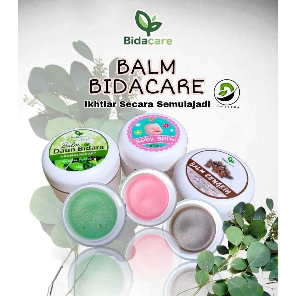 [BIDACARE] BALM BIDARA AROMATHERAPY ORIGINAL DAUN BIDARA | CENGKIH | BABY BALM 50g