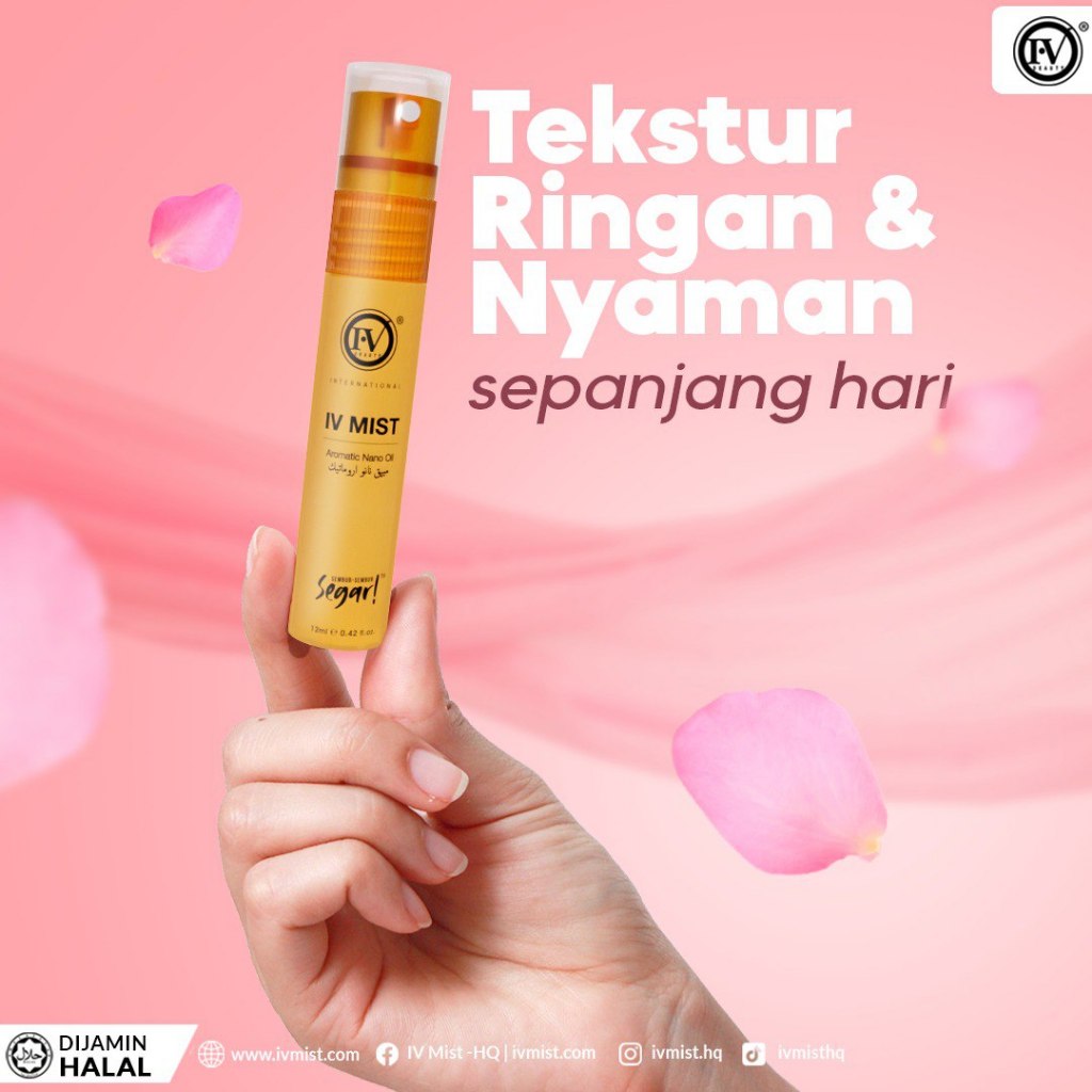 [IVMIST] VIEMIS IV MIST IVMIST AROMATIC NANO OIL TERAPI PENAWAR 100% HERBA RESDUNG MIGRAIN SAKIT GIGI