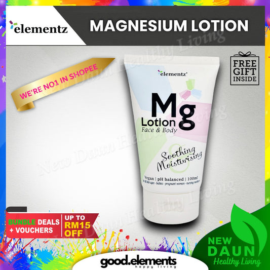 [ELEMENTZ] MG LOTION Losyen Magnesium Lotion skin moisturizer rejuvenating relax stress reliever