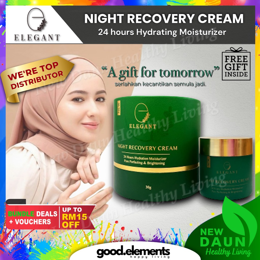 [ELEGANT] Night Recovery Cream ENRC Night Cream MOISTURIZER | [ELEGANT] Brightening Trio Moisturizer