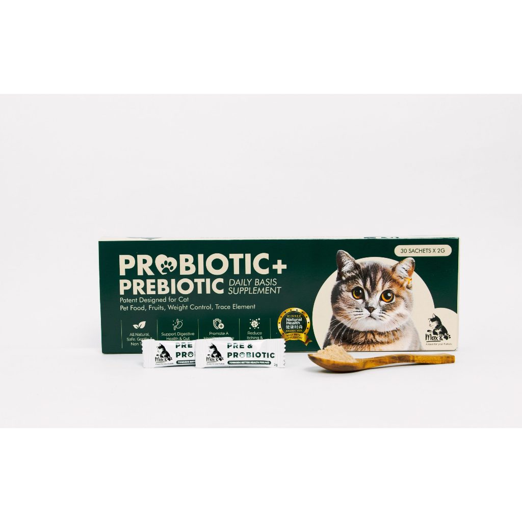 [MAX & PAW] PREBIOTIC & PROBIOTIC POWDER  Multivitamin All Natural Pet Supplement FOR CAT Sachet