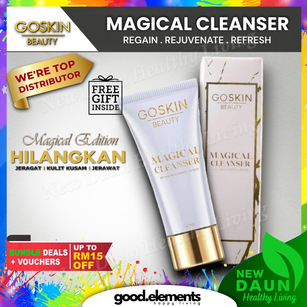 [GOSKIN BEAUTY] MAGICAL CLEANSER make up remover olive oil cocosulfate jerawat jeragat