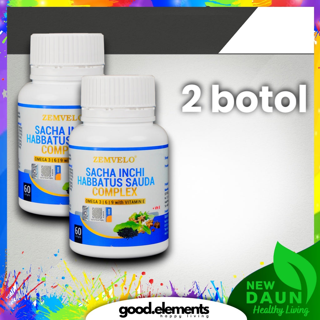 [ZEMVELO] SACHA INCHI OIL SEABUCKTHORN | TOCOTRIENOLS | HABBATUS SAUDA Softgel black cumin vitamin E