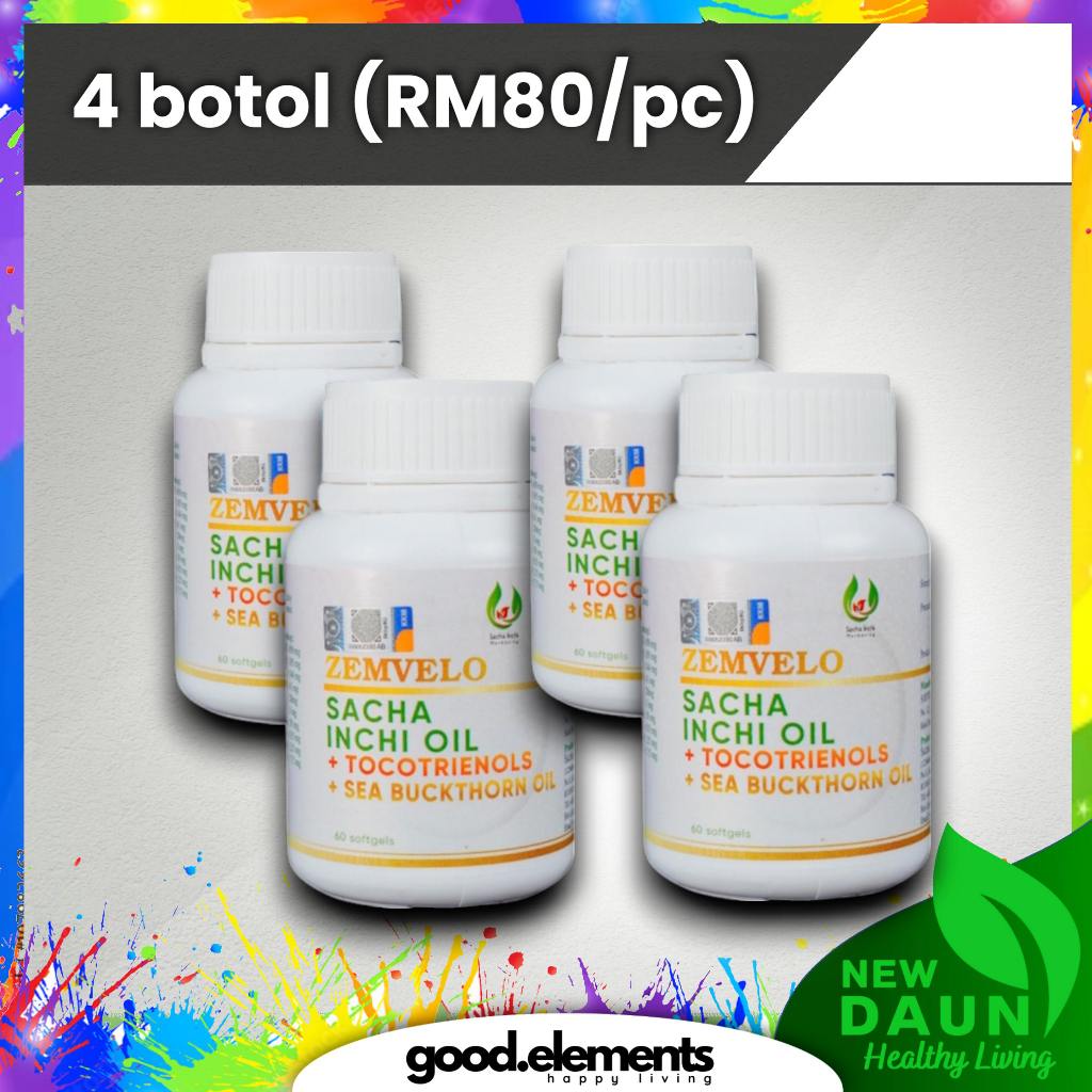[ZEMVELO] SACHA INCHI OIL SEABUCKTHORN | TOCOTRIENOLS | HABBATUS SAUDA Softgel black cumin vitamin E