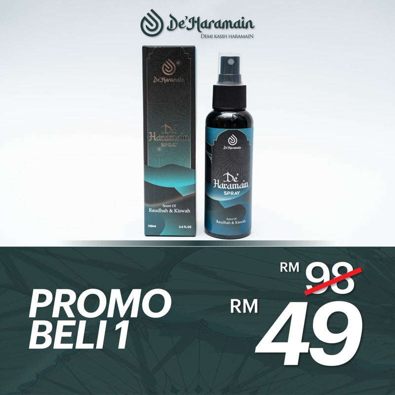 [DE'HARAMAIN] Deharamain Raudhah Wangian Madinah Air Freshener Sejadah Rida Langsir