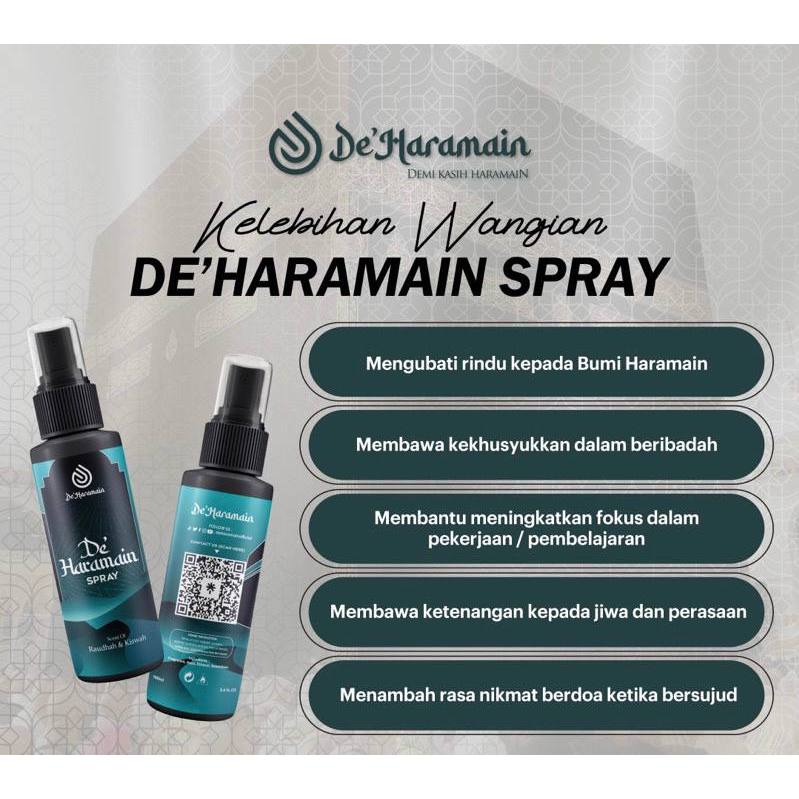 [DE'HARAMAIN] Deharamain Raudhah Wangian Madinah Air Freshener Sejadah Rida Langsir