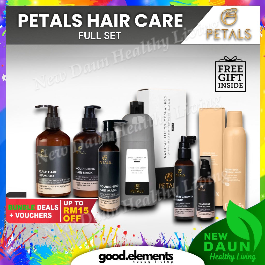 [PETALS] COMPLETE LIST Color Shampoo Scalp Tonic Serum Mask Hair Removal Syampu inai tonik Serum Qwix