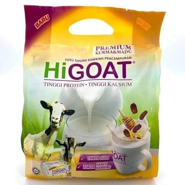 [HiGOAT] Hi Goat Premium with Dates and Honey (15 Sachets) Susu Kambing Premium Kurma dan Madu