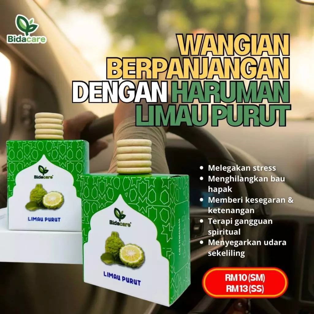 [BIDACARE] AIR FRESHENER LIMAU PURUT PRODUK DAUN BIDARA Aromaterapi Ruqyah Kereta Bilik Rumah