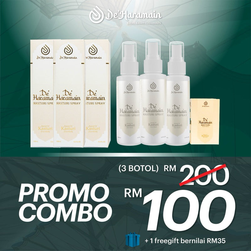 [DE'HARAMAIN] Deharamain De Haramain Spray Wangian Raudhah | Kasturi Sejadah Jubah Rumah Kereta