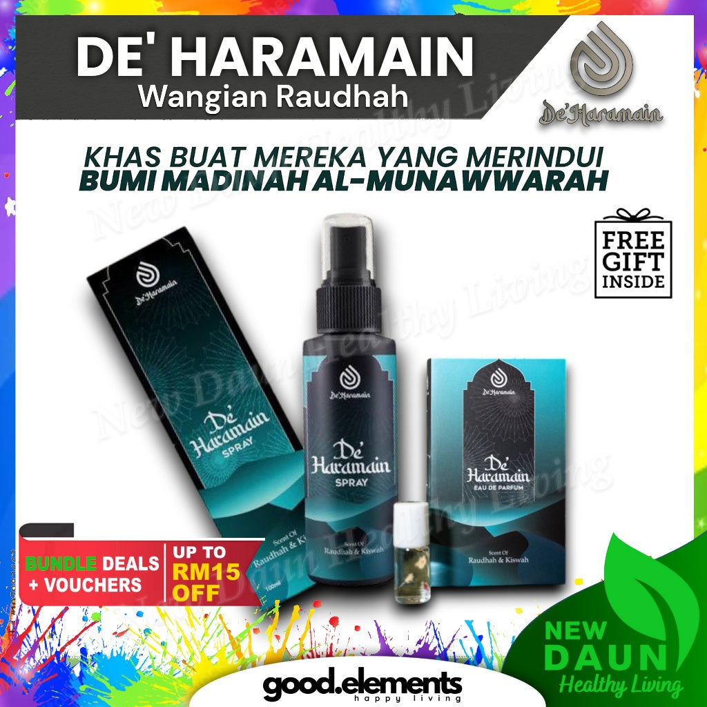 [DE'HARAMAIN] Deharamain Raudhah Wangian Madinah Air Freshener Sejadah Rida Langsir