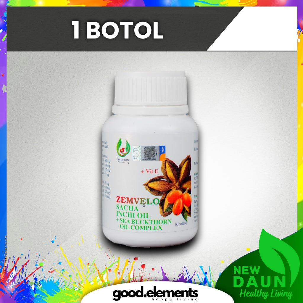 [ZEMVELO] SACHA INCHI OIL SEABUCKTHORN | TOCOTRIENOLS | HABBATUS SAUDA Softgel black cumin vitamin E