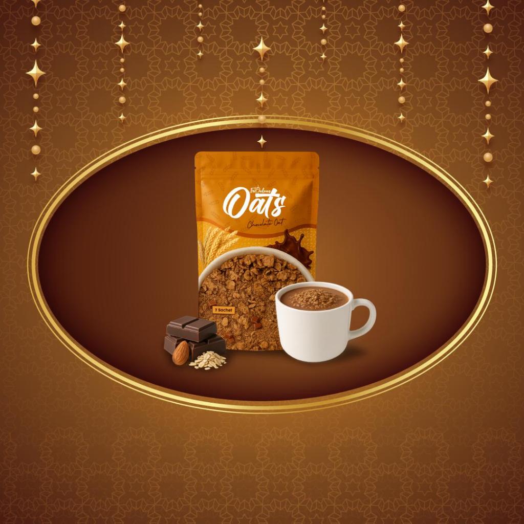 [FABULOUS] OATS CHOCOLATE FIBER DRINKS | Qaseh Fiber Pack Plus