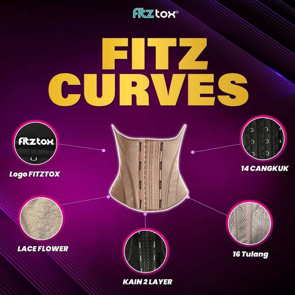 [FITZTOX] FITZ CURVES BENGKUNG GIRDLE PREMIUM SELESA Langsing Badan Cantik