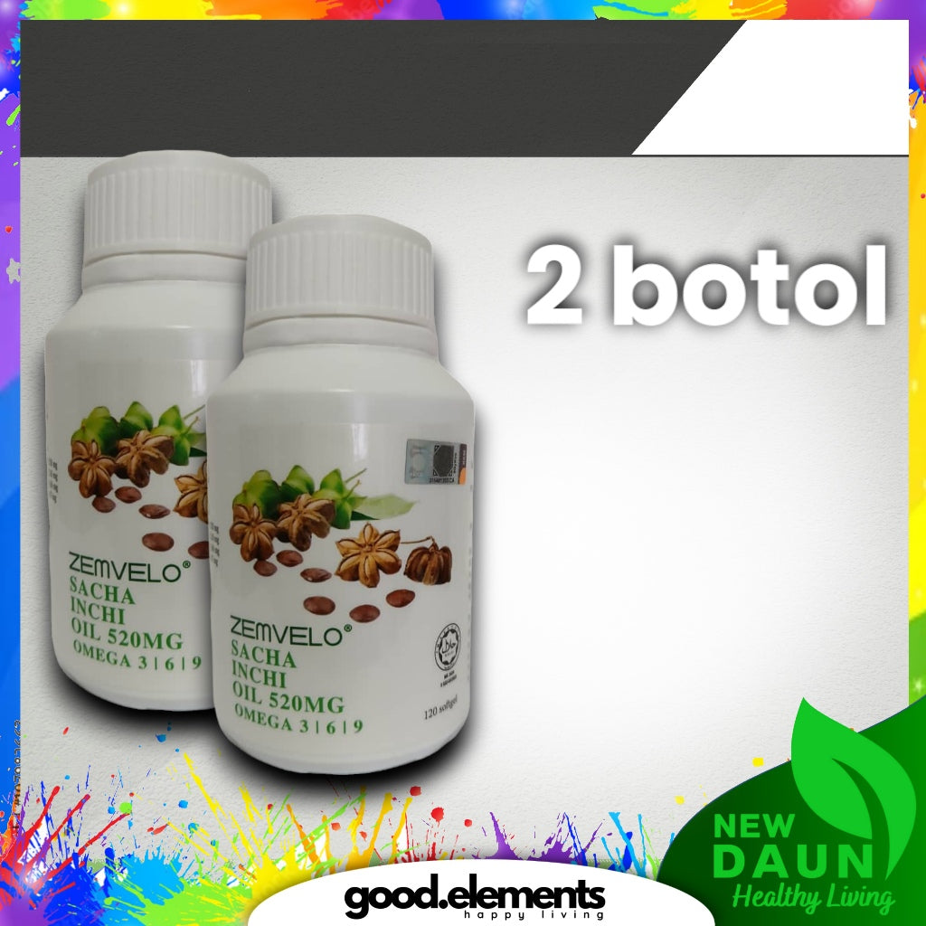 [ZEMVELO] Sacha Inchi Oil 520mg 120's Softgel More Value